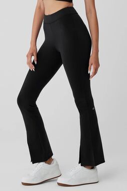 Alo Yoga High-Waist Flutter Flare Leggings Black Size Small